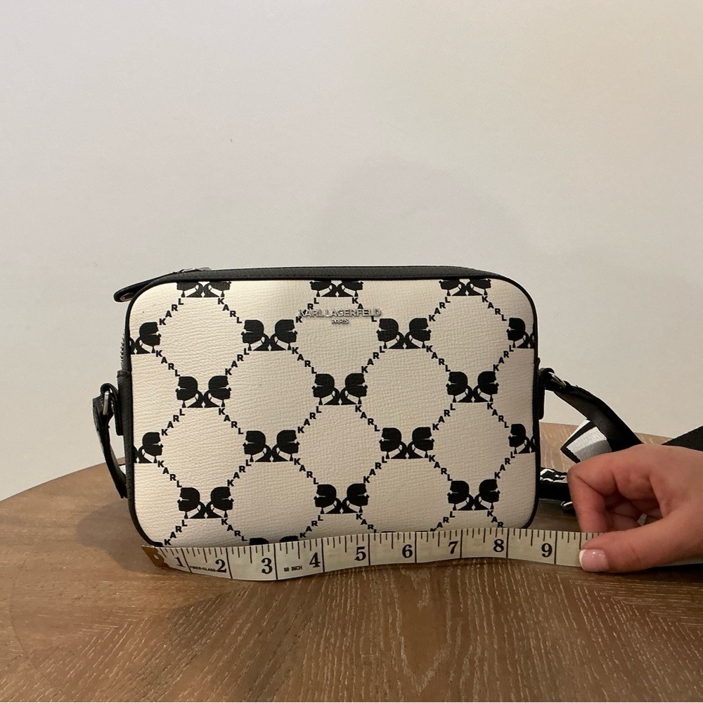Karl Lagerfeld White and Black Crossbody Bag - Picture 4 of 8